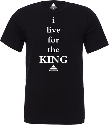 Live For The King Black Tee